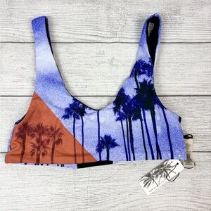 Akela Surf Blue and Black Tropical Swim Sports Swim Tank Large